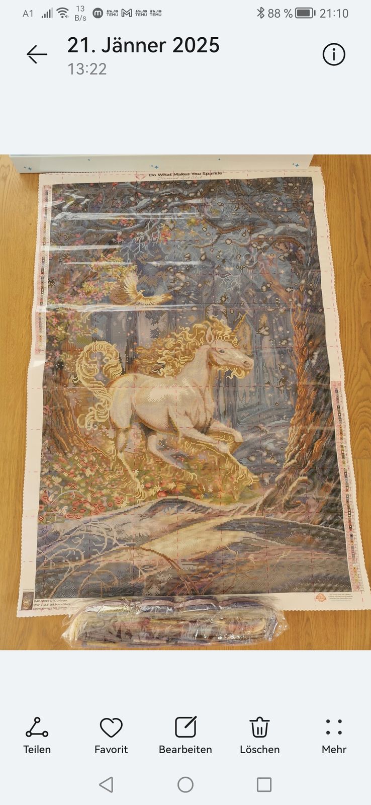 Sparkle the Unicorn – Diamond Art Club