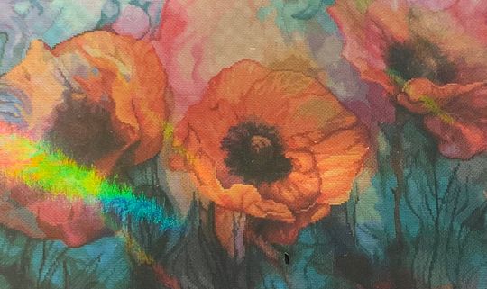 ダイヤモンドアートクラブ【ポピーのトリオ】 Trio of Poppies – Diamond Art Club