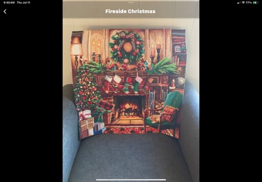 Fireside Christmas Diamond Painting | Diamond Art Club™