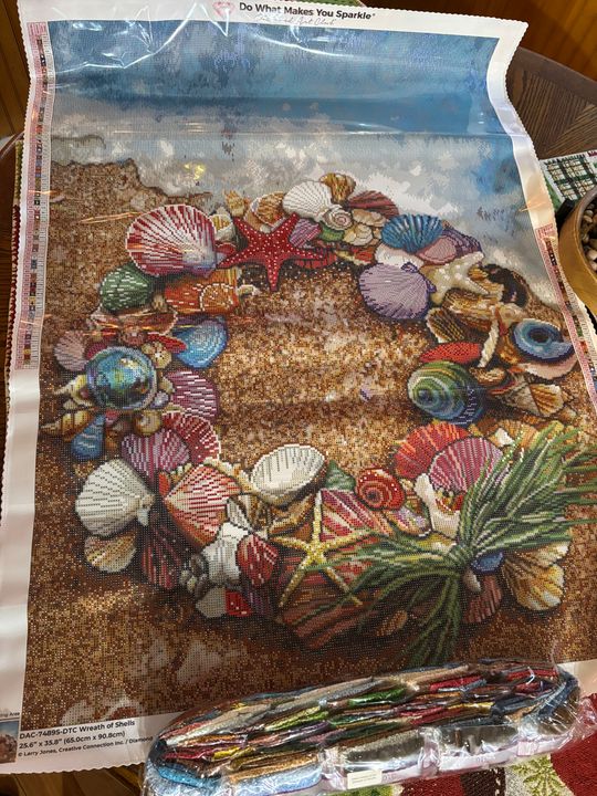 【大学生の特権】学生証で送料無料になる Wreath of Shells – Diamond Art Club その他
