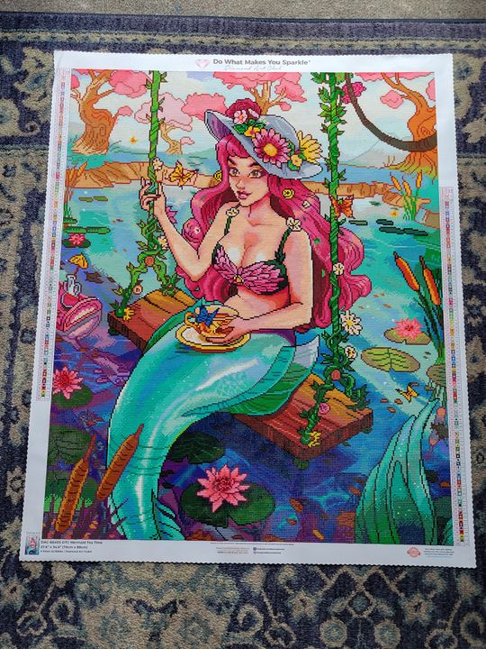 【公式欠品中】DAC ダイヤモンドアート Mermaid Tea Time Mermaid Tea Time – Diamond Art Club