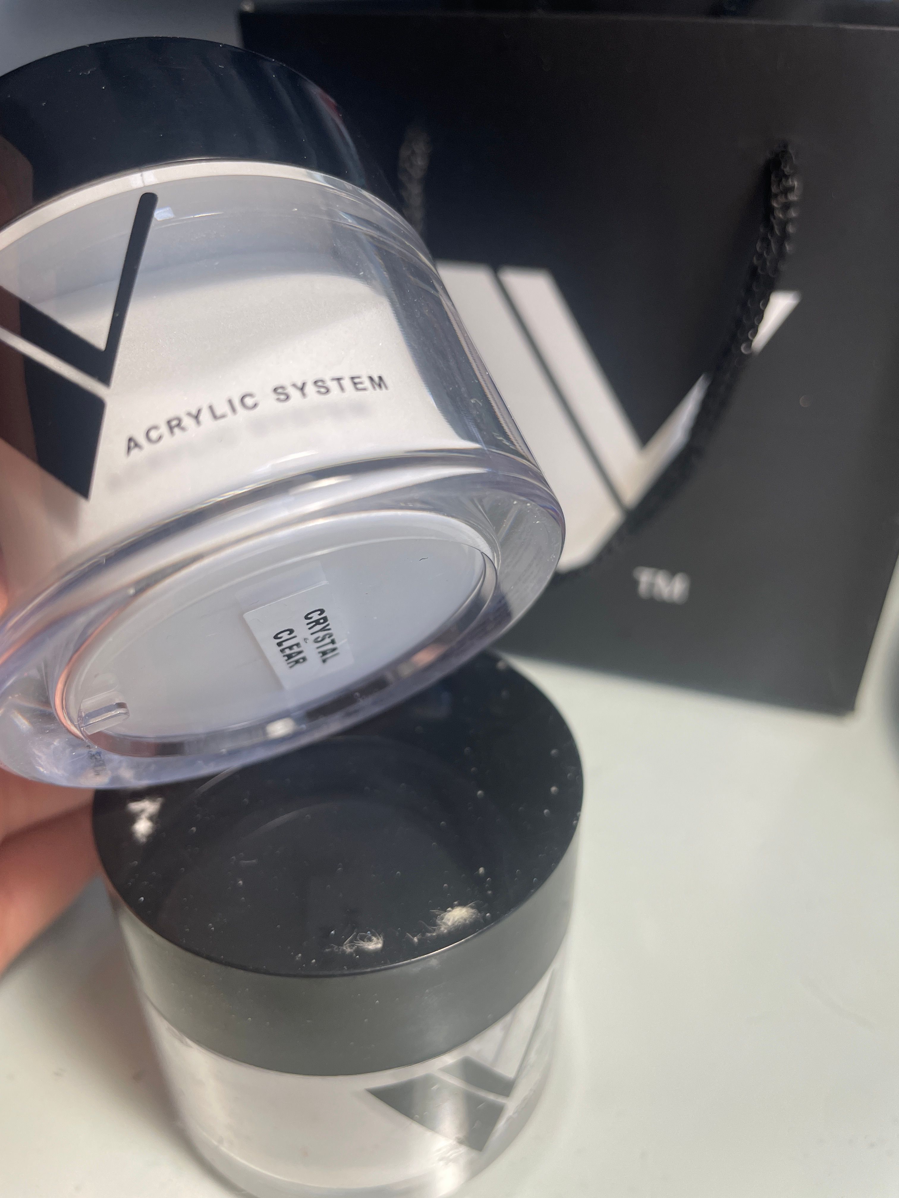 valentino crystal clear acrylic