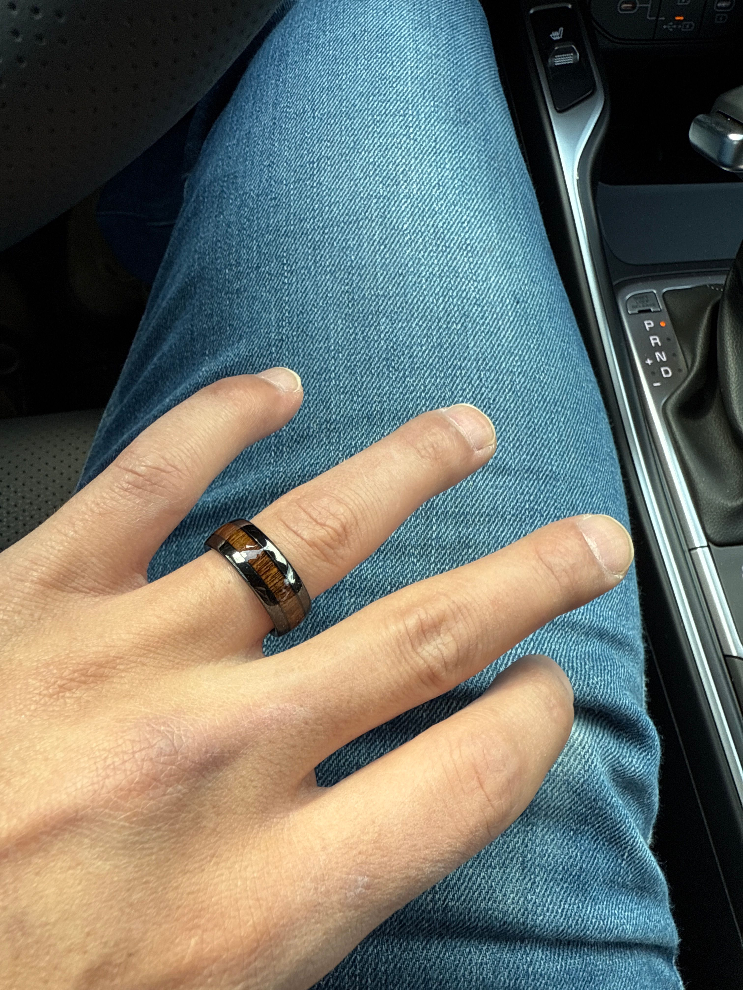 Manly Bands Cowboys Wedding Band Size 17 Rings For Men Tungsten