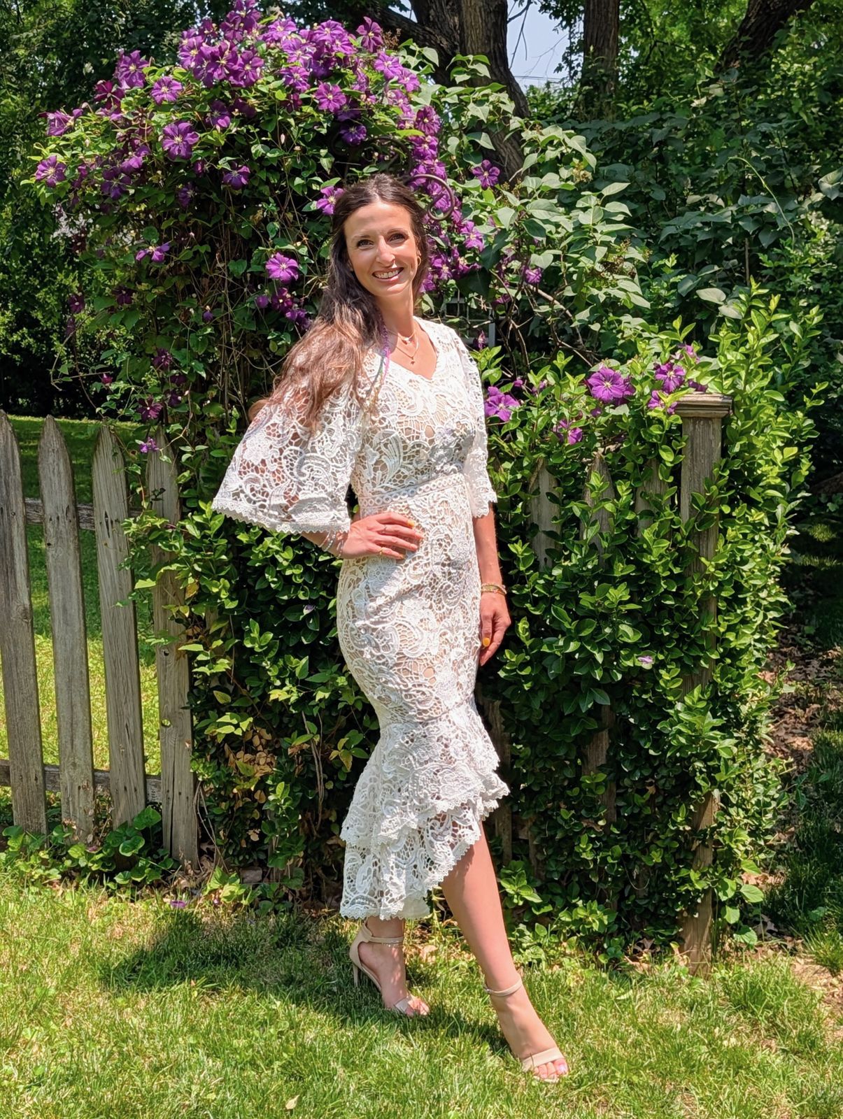 Cecilia Dress in White Lace - FINAL SALE – Ivy City Co