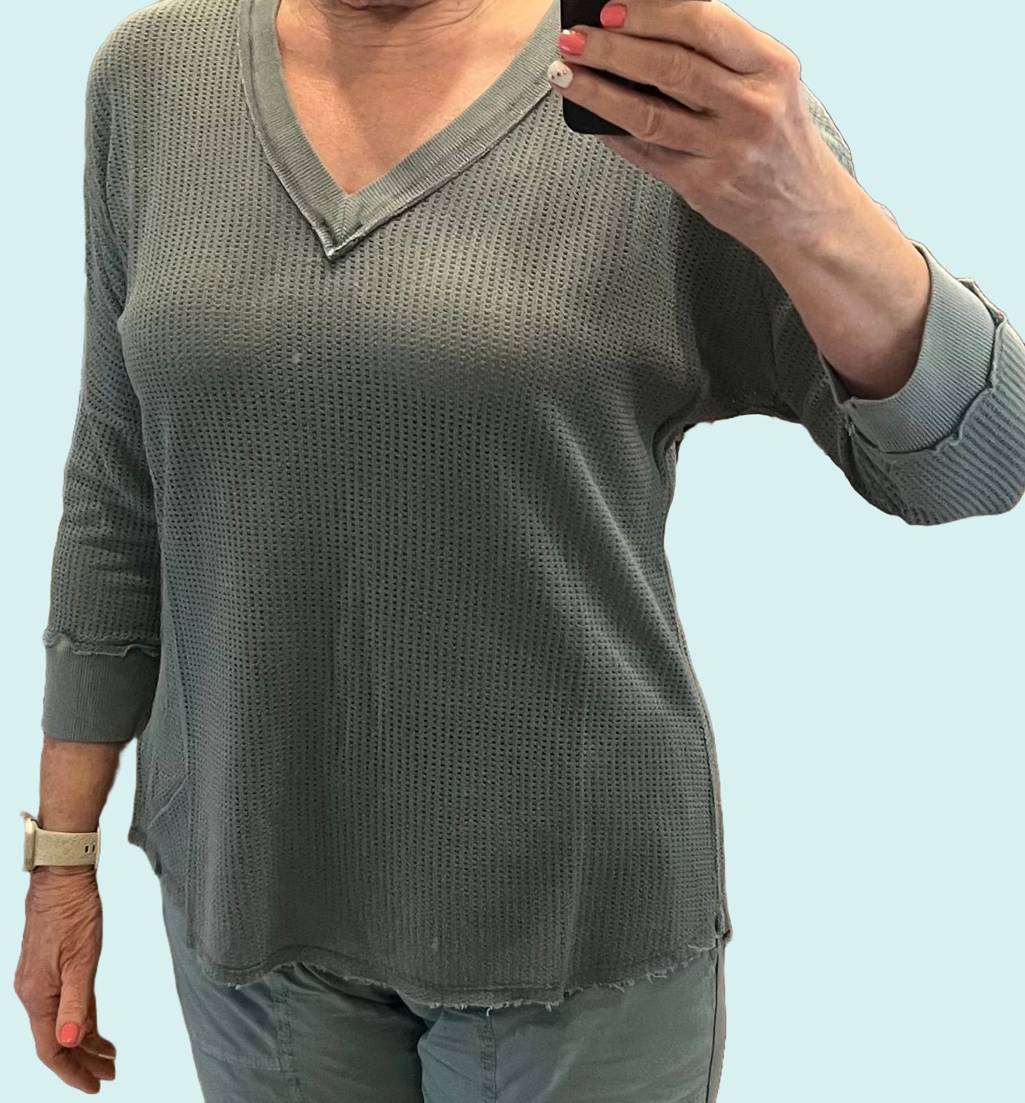 Mesh Fira Pullover in Dew Drop Pigment