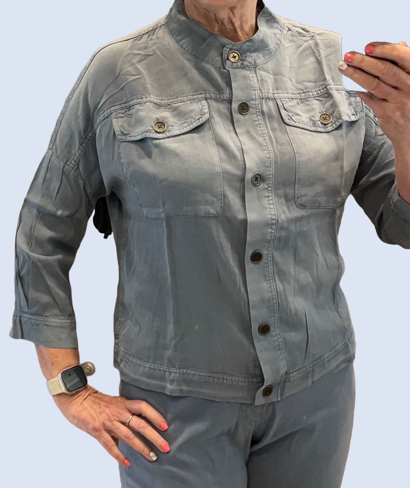 Twill Colbert Jacket in Gumdrop
