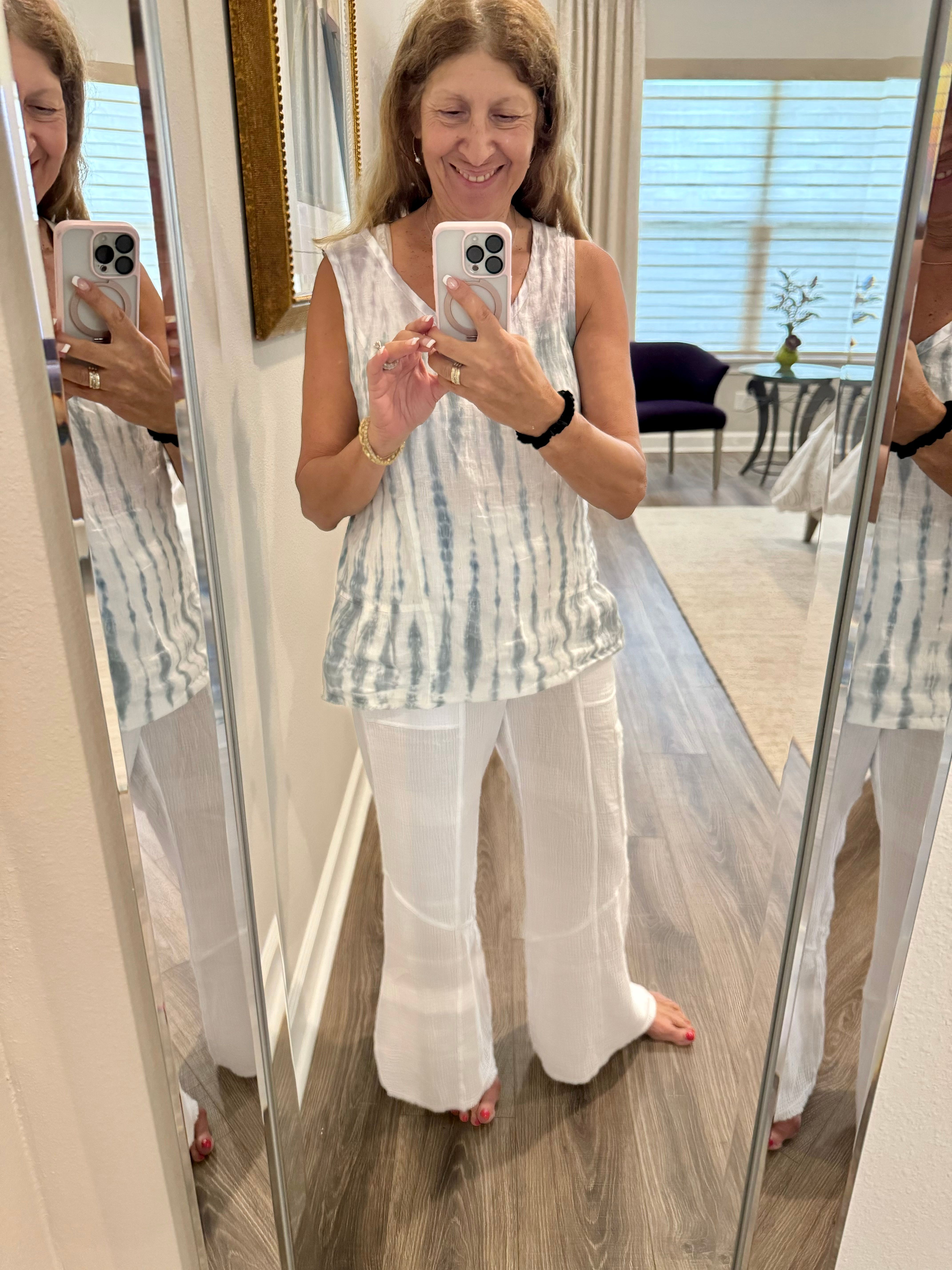 Bishop Pant in White