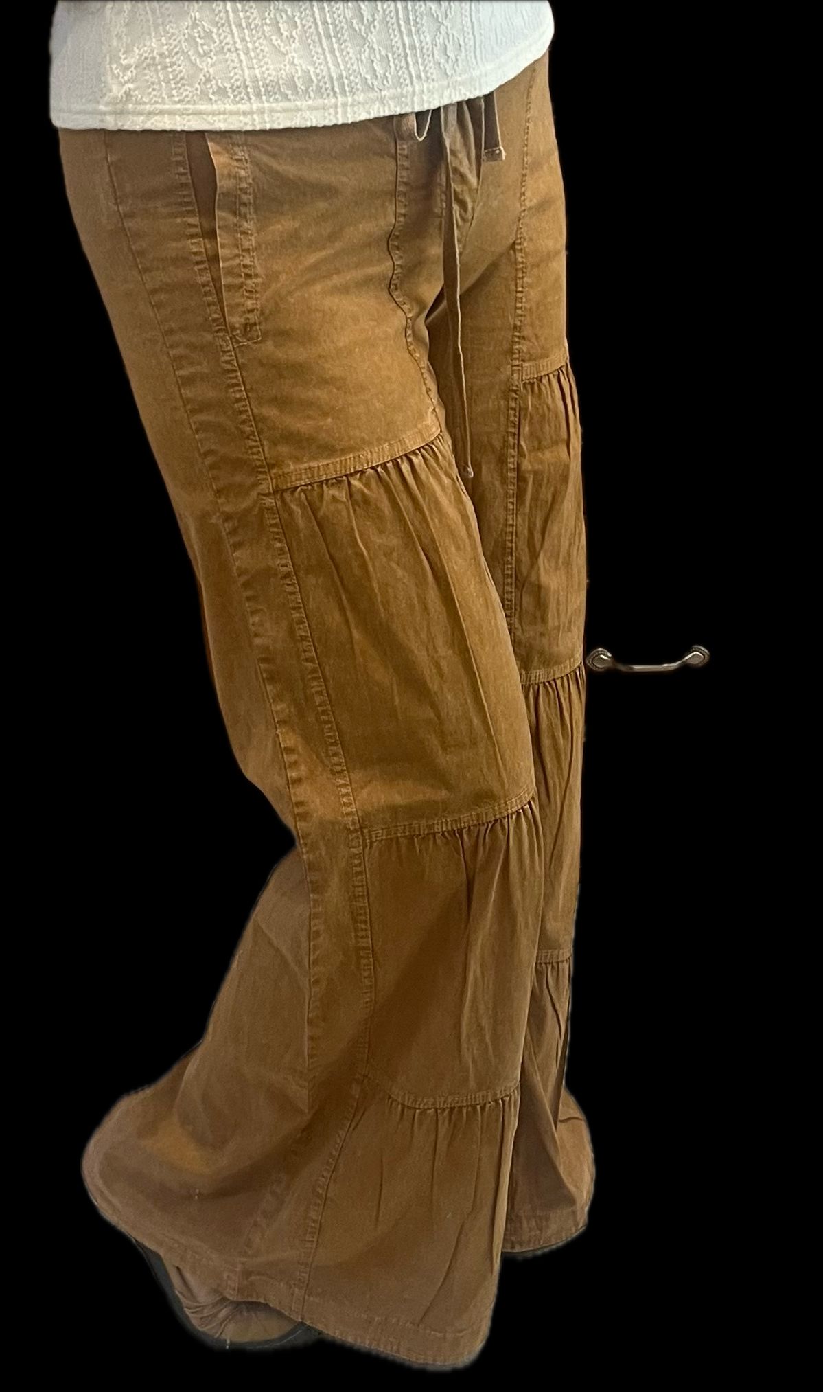 Coldwater Creek 14 Pants (32x28) Natural Fit Gray Flat Front