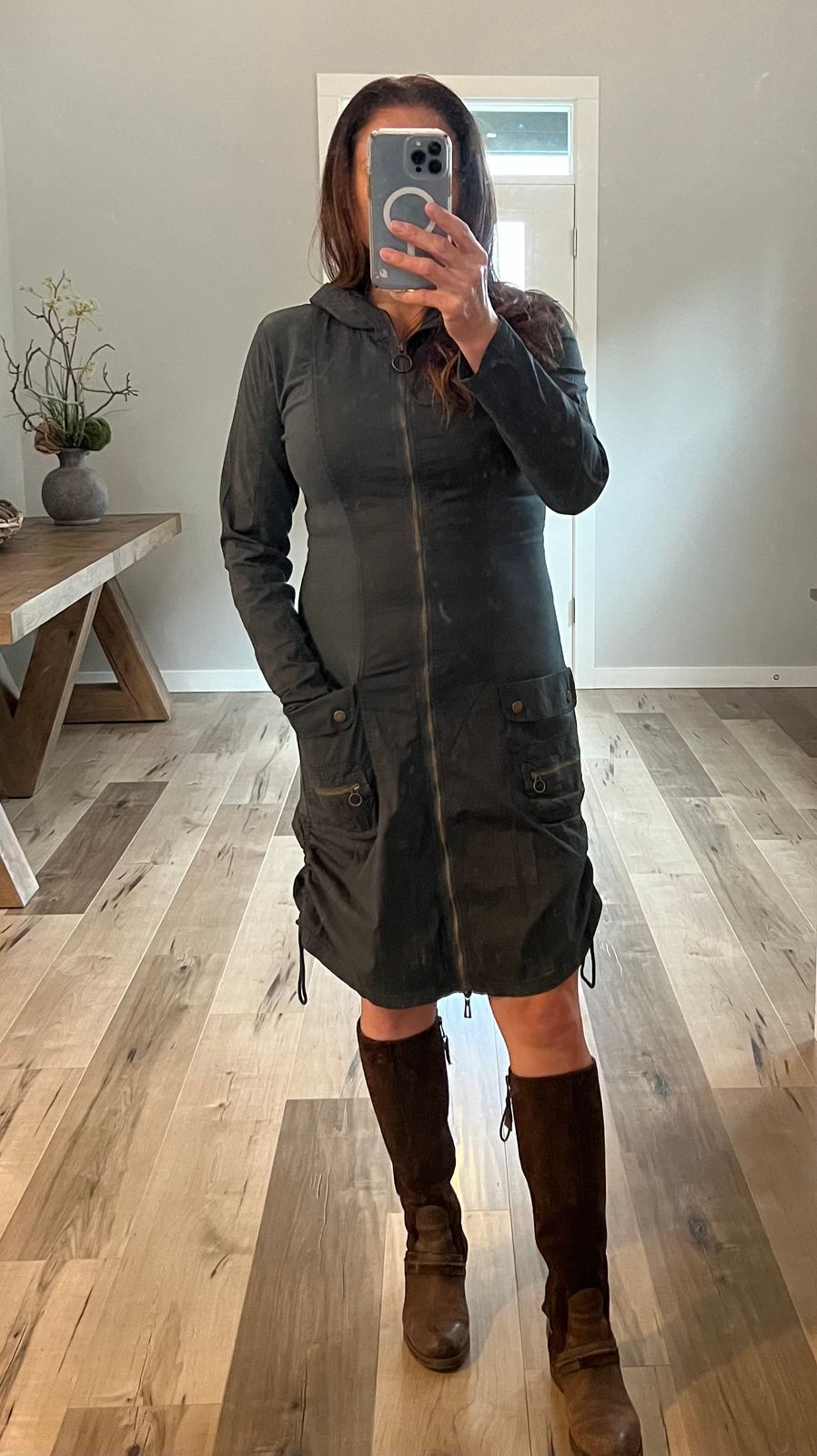 Active Rufino Jacket Dress in Grey