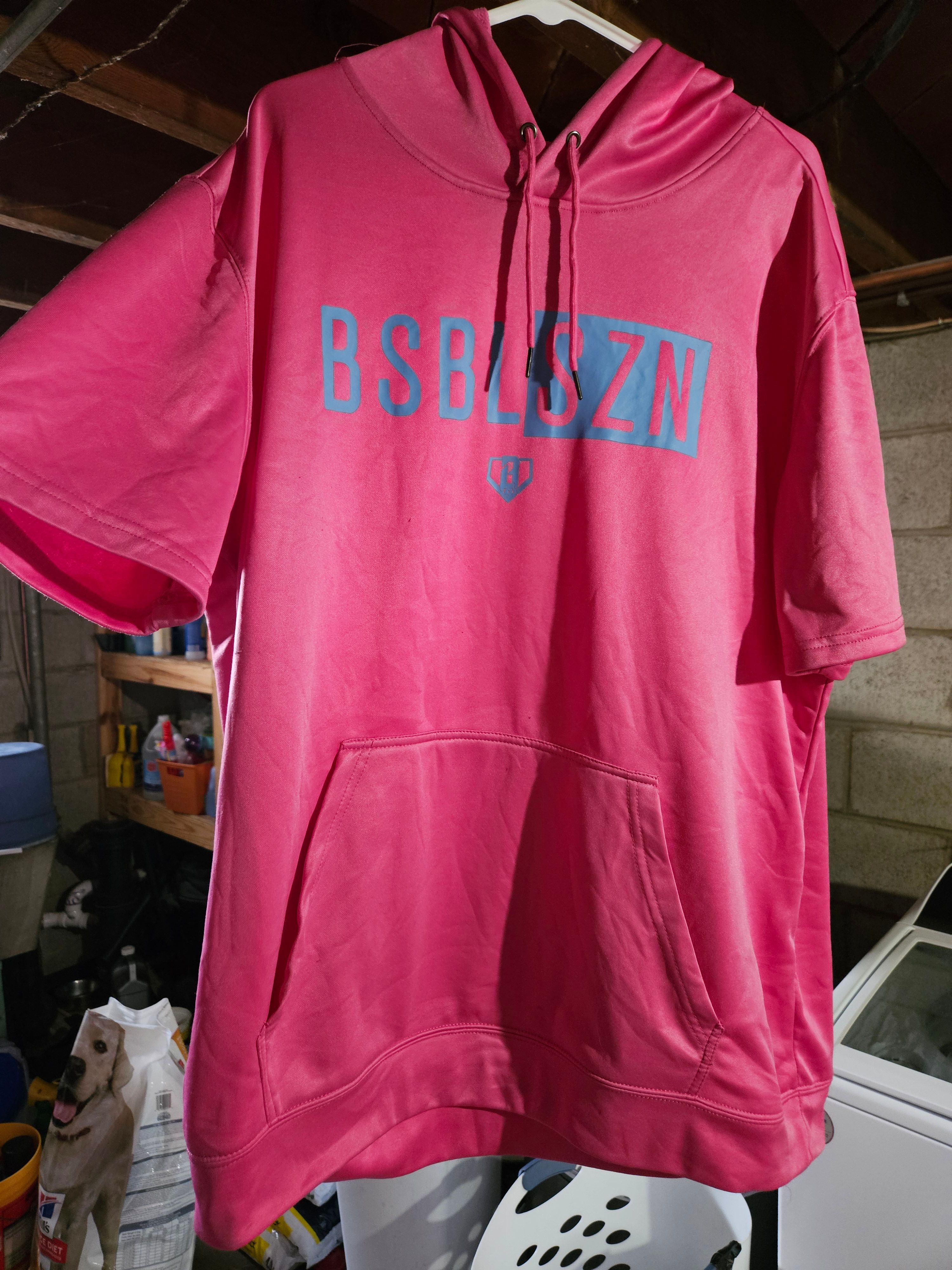 BSBL-SZN Short Sleeve Hoodie V2 - Cotton Candy Pink