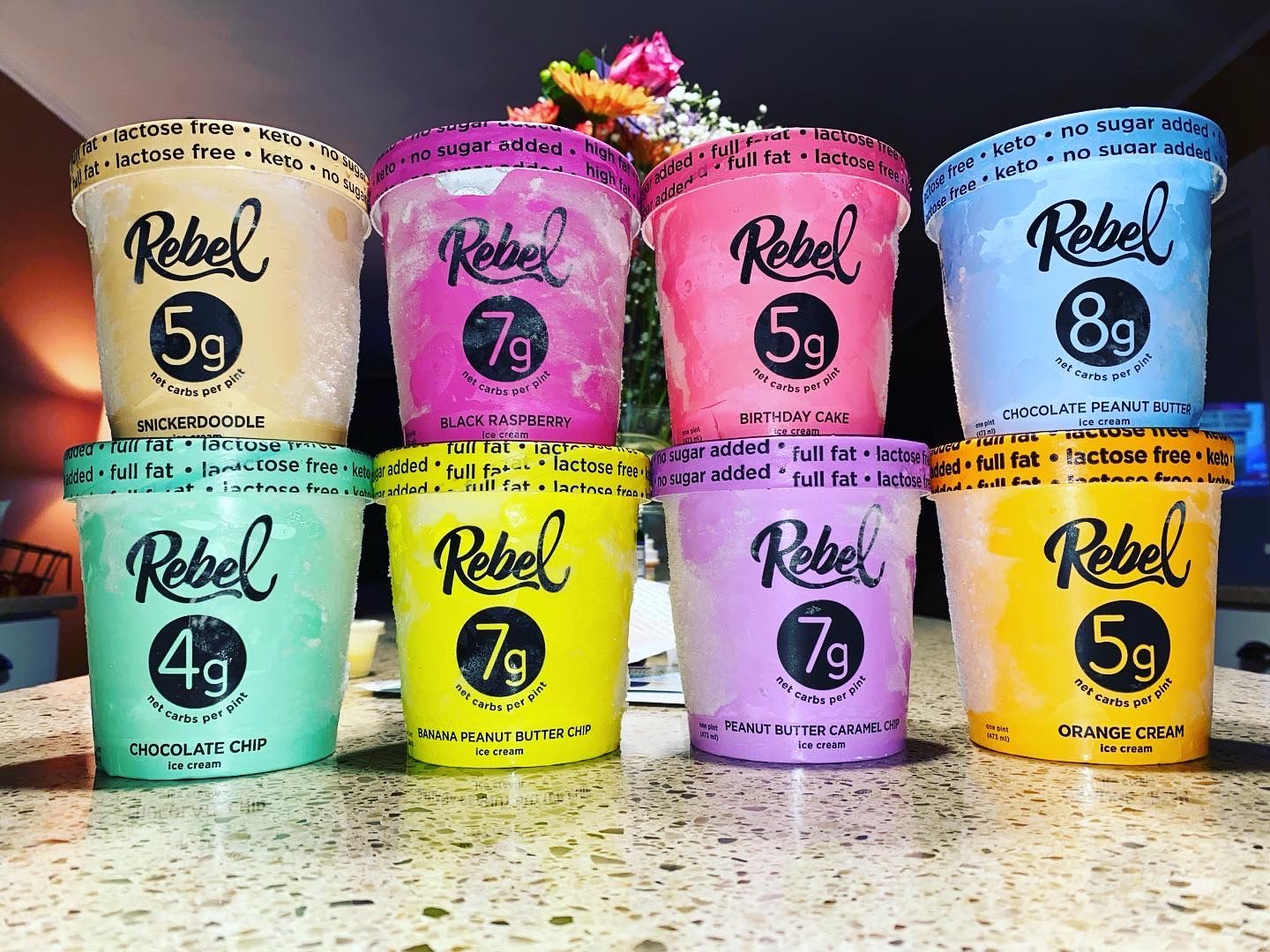 Rebel Ice Cream The Renegade CASE (8 Pints)