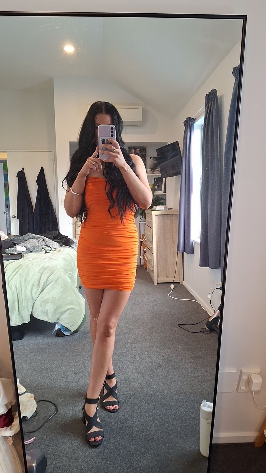 【新品】Orangery Mini Dress zena_dress_orange_5_75c7b146-
