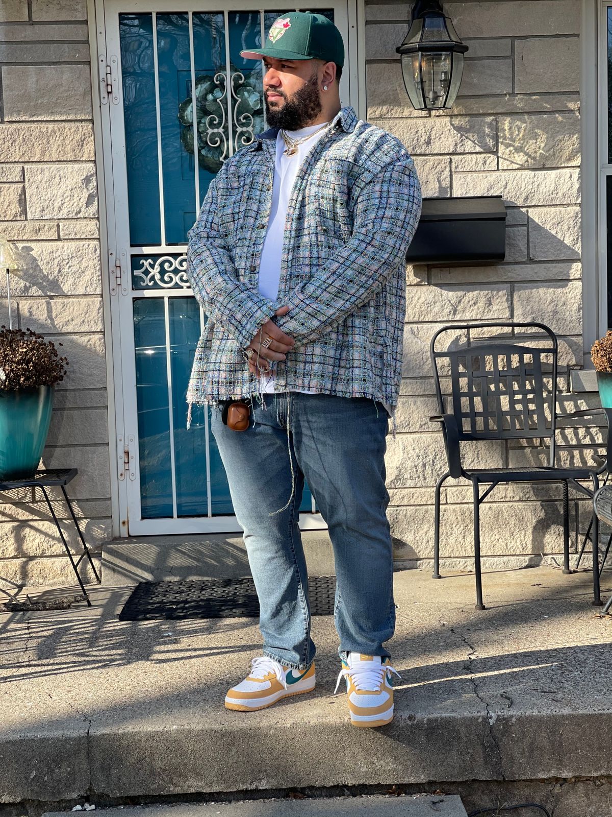 Heavyweight Raw Edge Flannel - Blue 