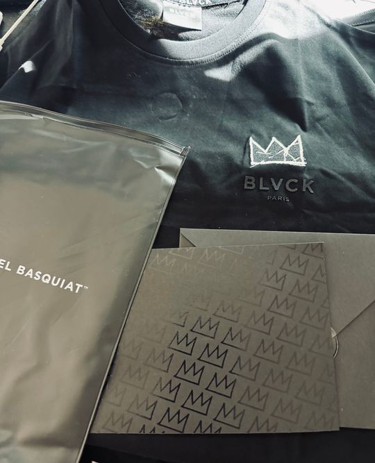 ★BLVCK PARIS★Blvck x Basquiat 'Crown' Tee Cream Blvck x Basquiat 'Crown' Tee Cream
