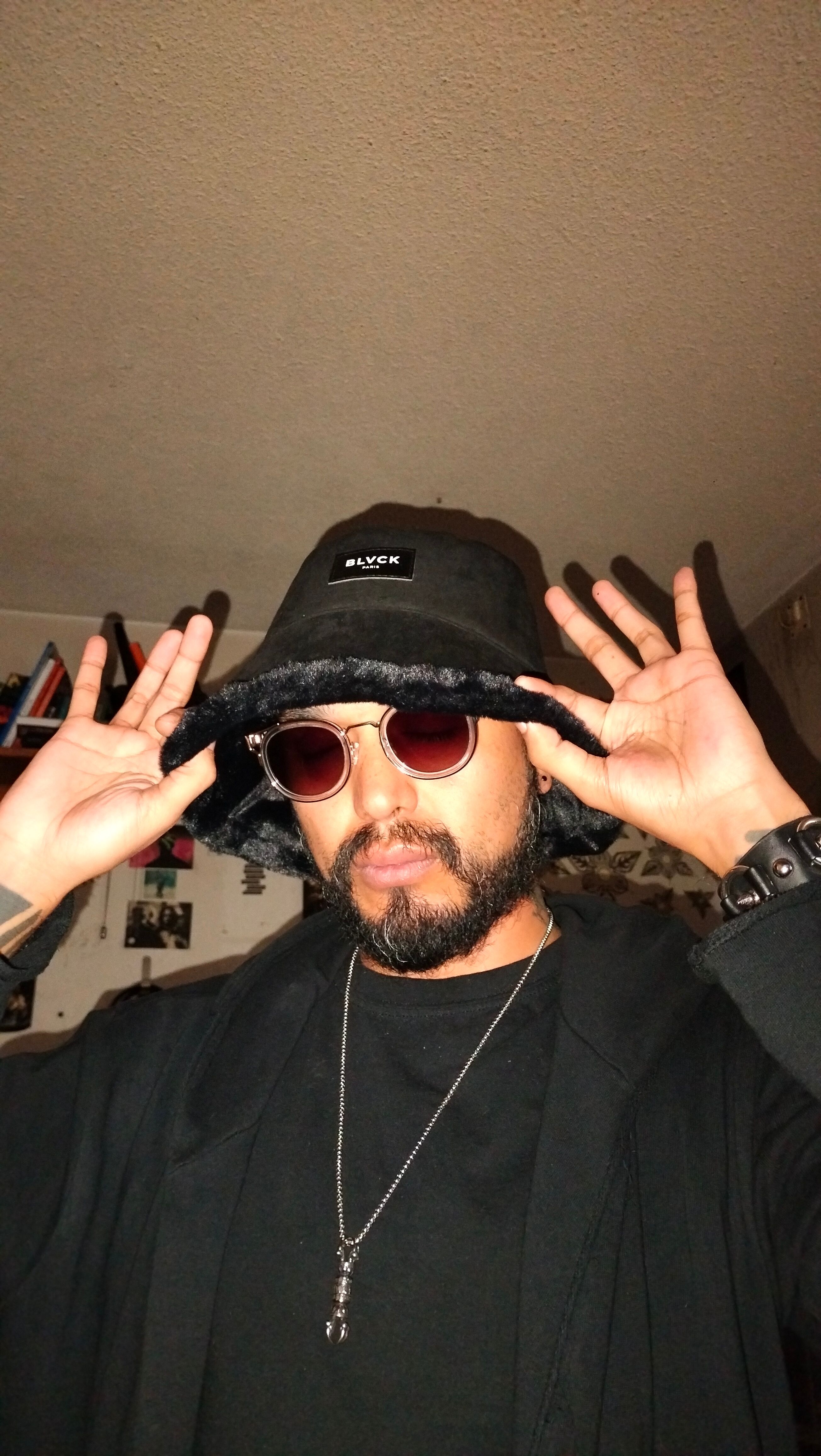 BLVCK PARIS バケットハット Blvck Suede Bucket Hat スエード Blvck Paris | Black Suede Bucket Hat