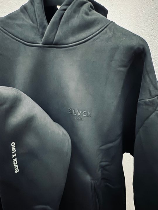 【 BLVCK PARIS 】 BLVCK × UNO コラボ ロゴ パーカー Blvck Paris x UNO | Oversized Back Cotton Hoodie