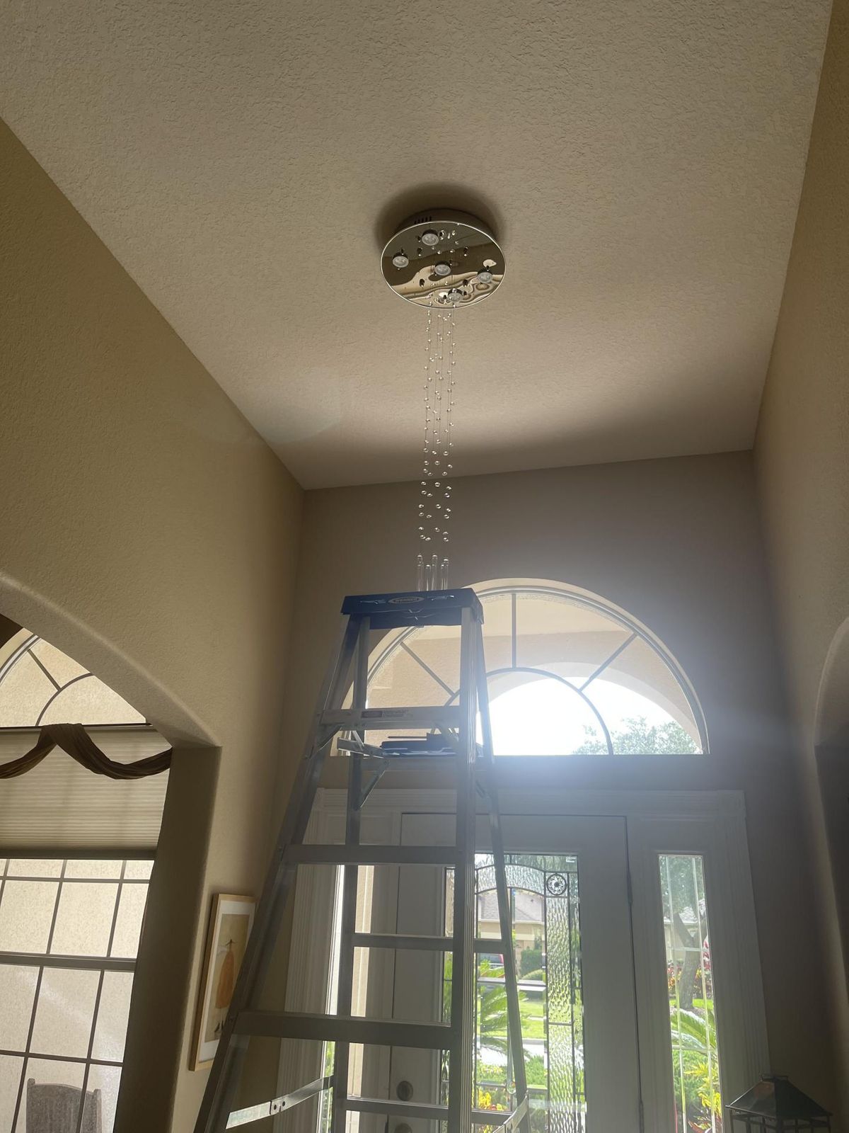 Floating Castle Round Raindrop Crystal Chandelier for Foyer Sofary