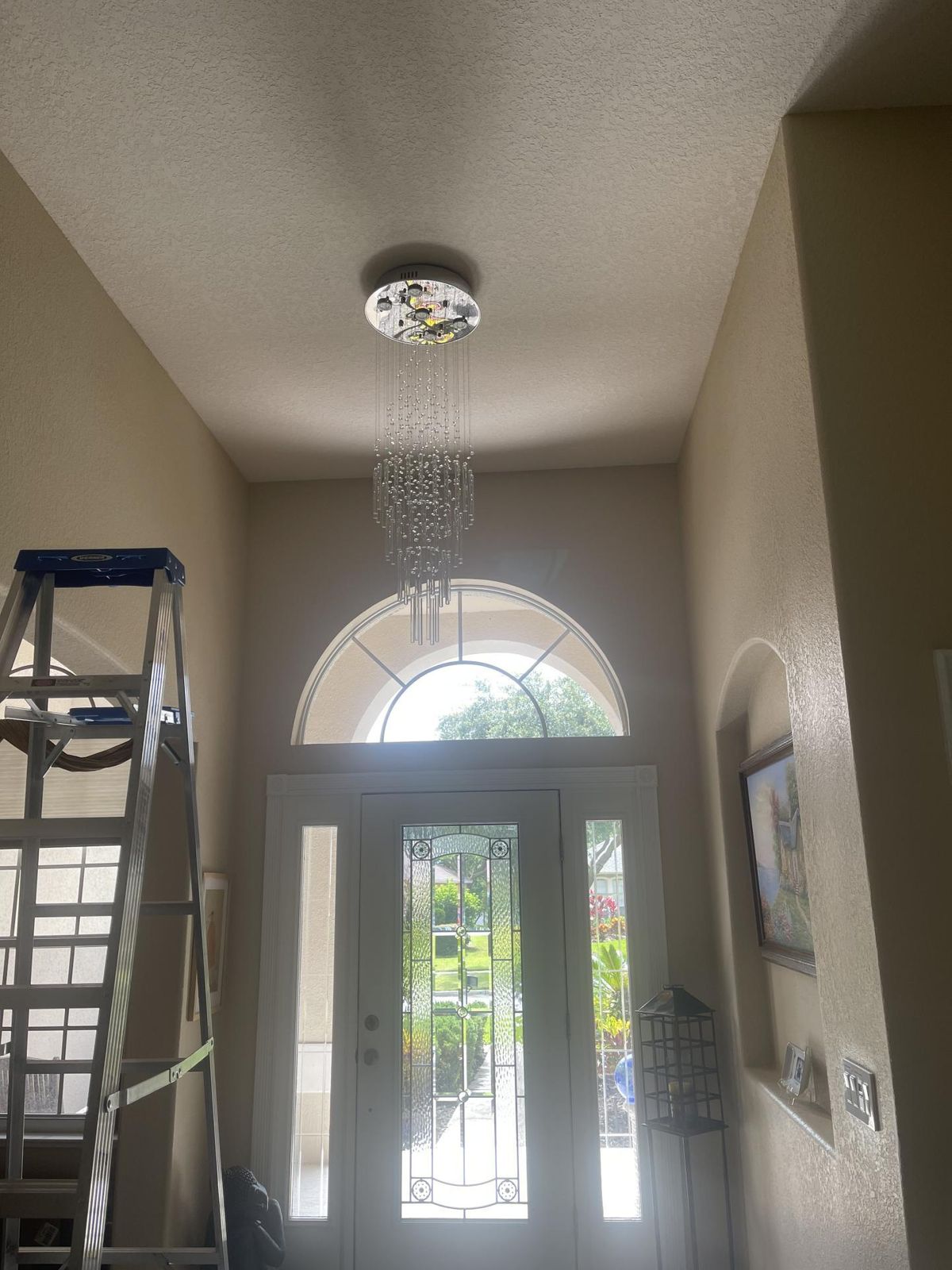 Floating Castle Round Raindrop Crystal Chandelier for Foyer Sofary