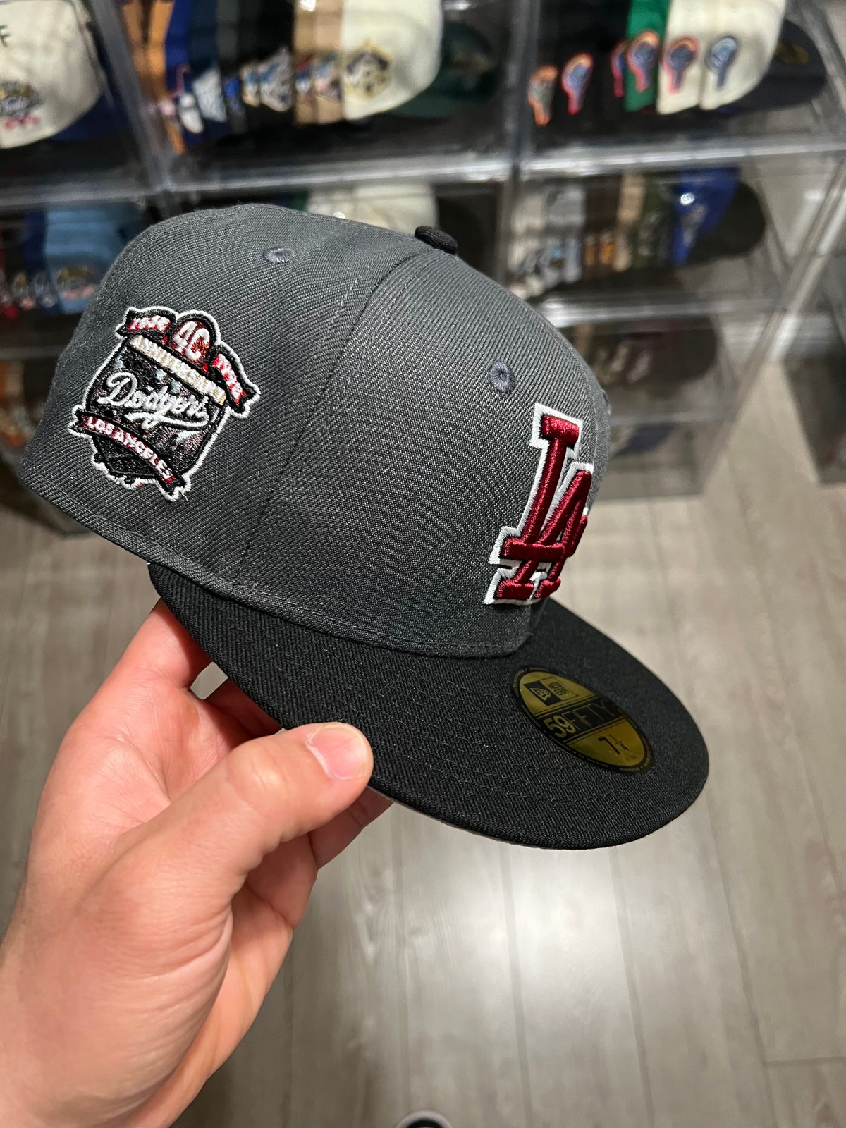 Montreal Expos New Era Custom Corduroy Brim Cream 59FIFTY Fitted Hat