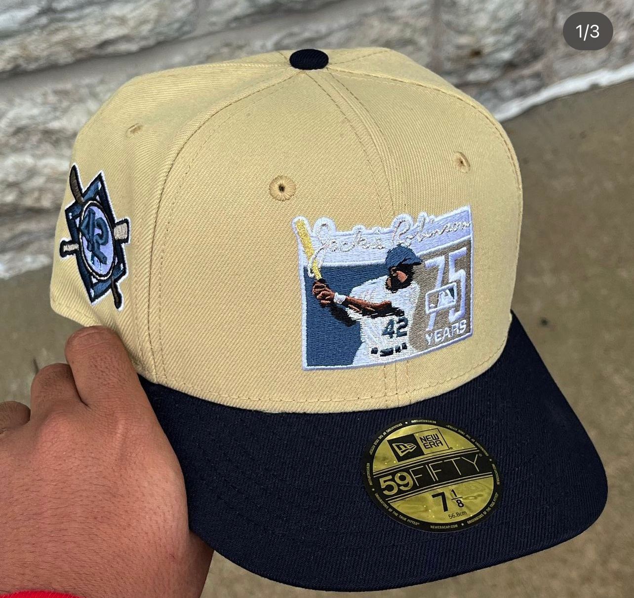 Colorado Rockies New Era Custom Corduroy Brim Cream 59FIFTY Fitted Hat